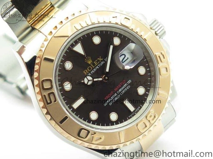 0223 Yacht-Master 116621 ARF 1:1 Best Edition Brown Dial On SS RG Bracelet A Affordable 3547